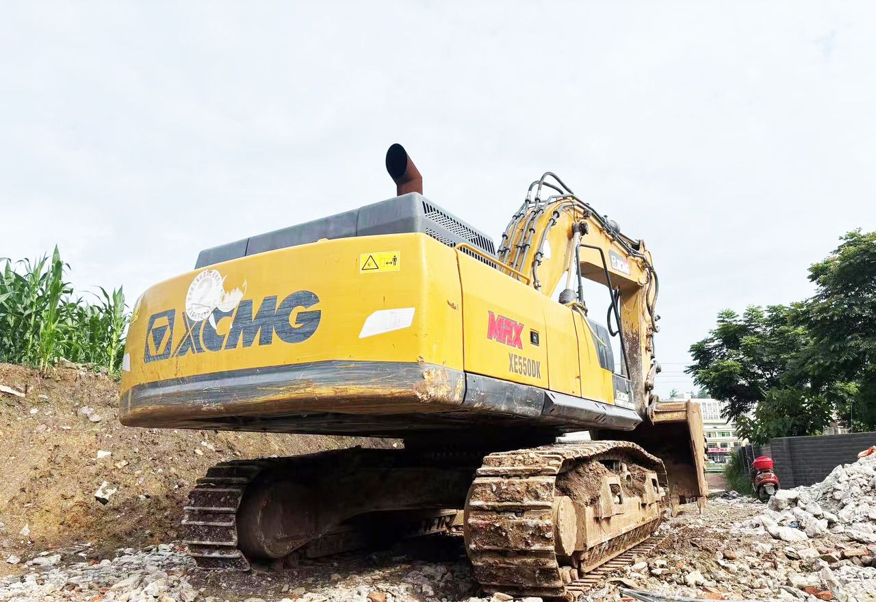 2021 XCMG XE550DK crawler excavator, rear three-quarter view 2021 XCMG XE550DK crawler excavator, rear three-quarter view