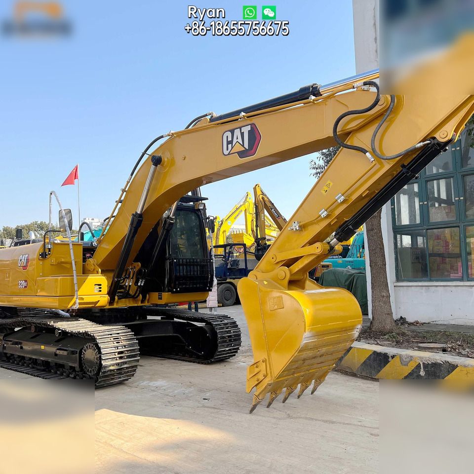 2022 Caterpillar 320GX crawler excavator, side profile view 2022 Caterpillar 320GX crawler excavator, side profile view
