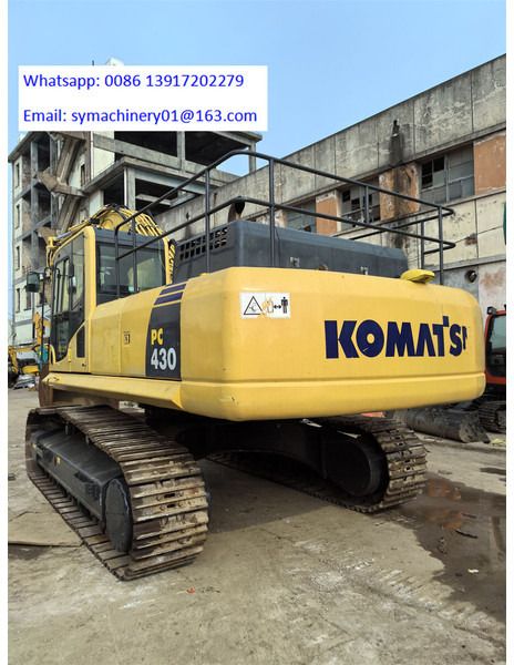 2018 Komatsu PC430 crawler excavator rear view