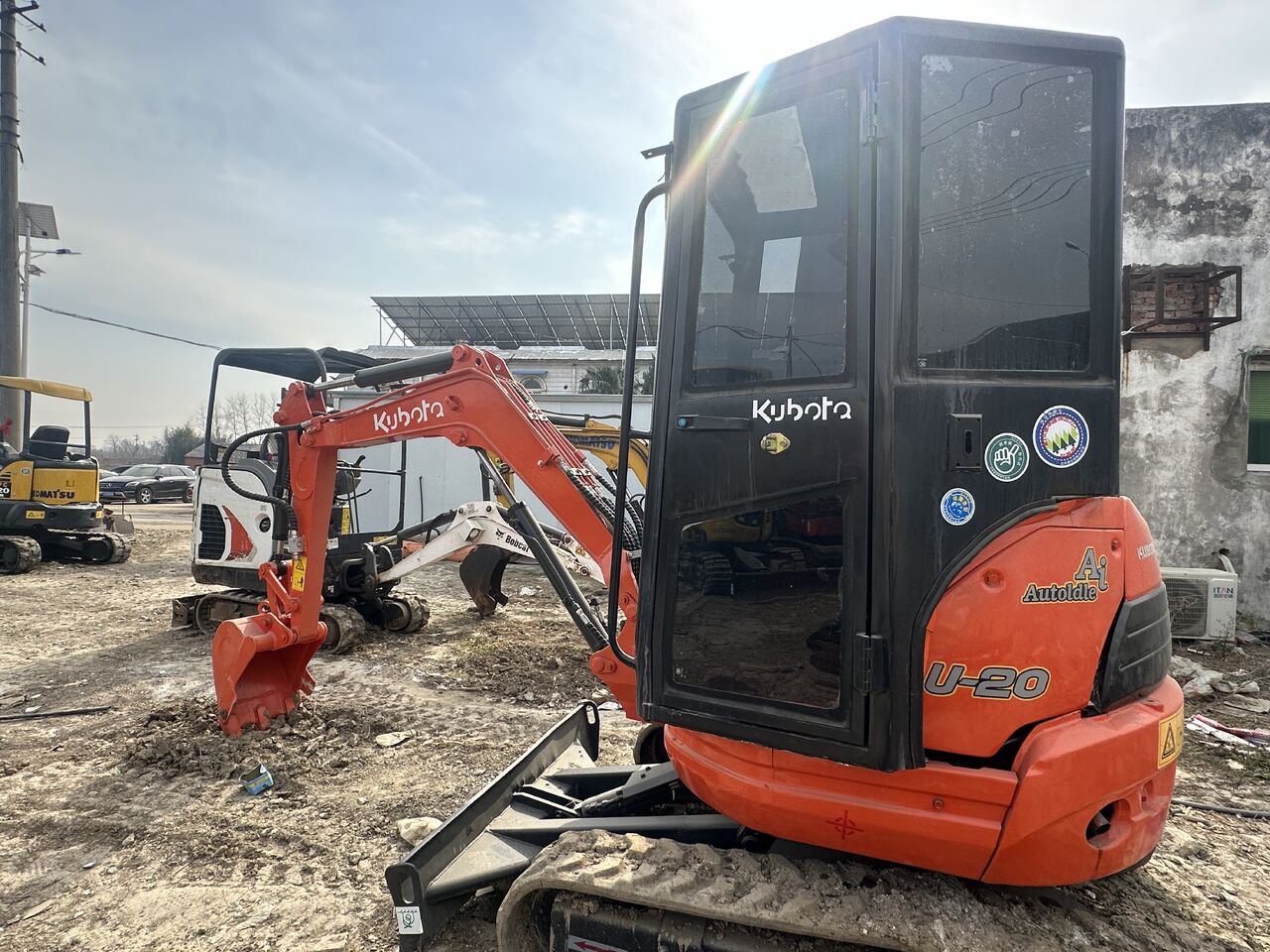 2024 Kubota U-20 mini excavator, side view