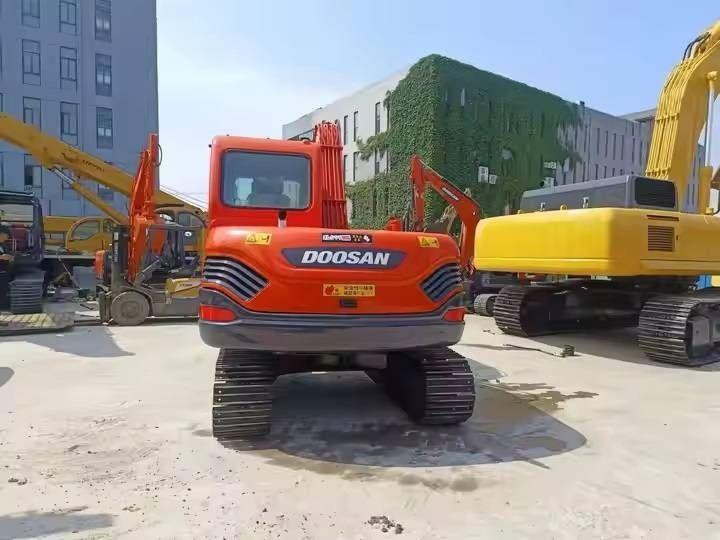 2022 Doosan DX80-9C mini excavator rear view 2022 Doosan DX80-9C mini excavator rear view