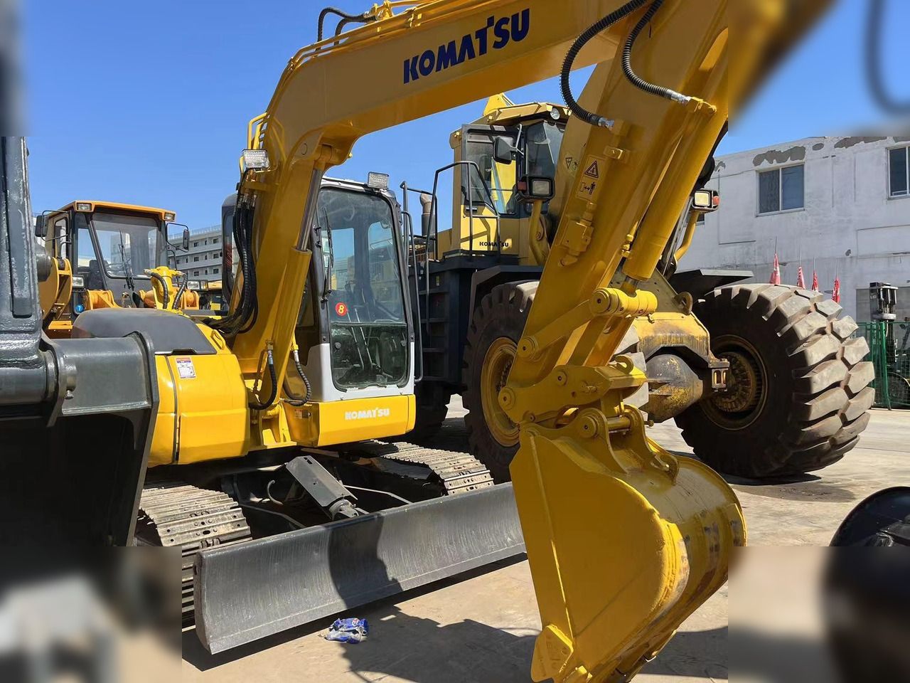 2020 Komatsu PC78US-6 crawler excavator, front three-quarter view