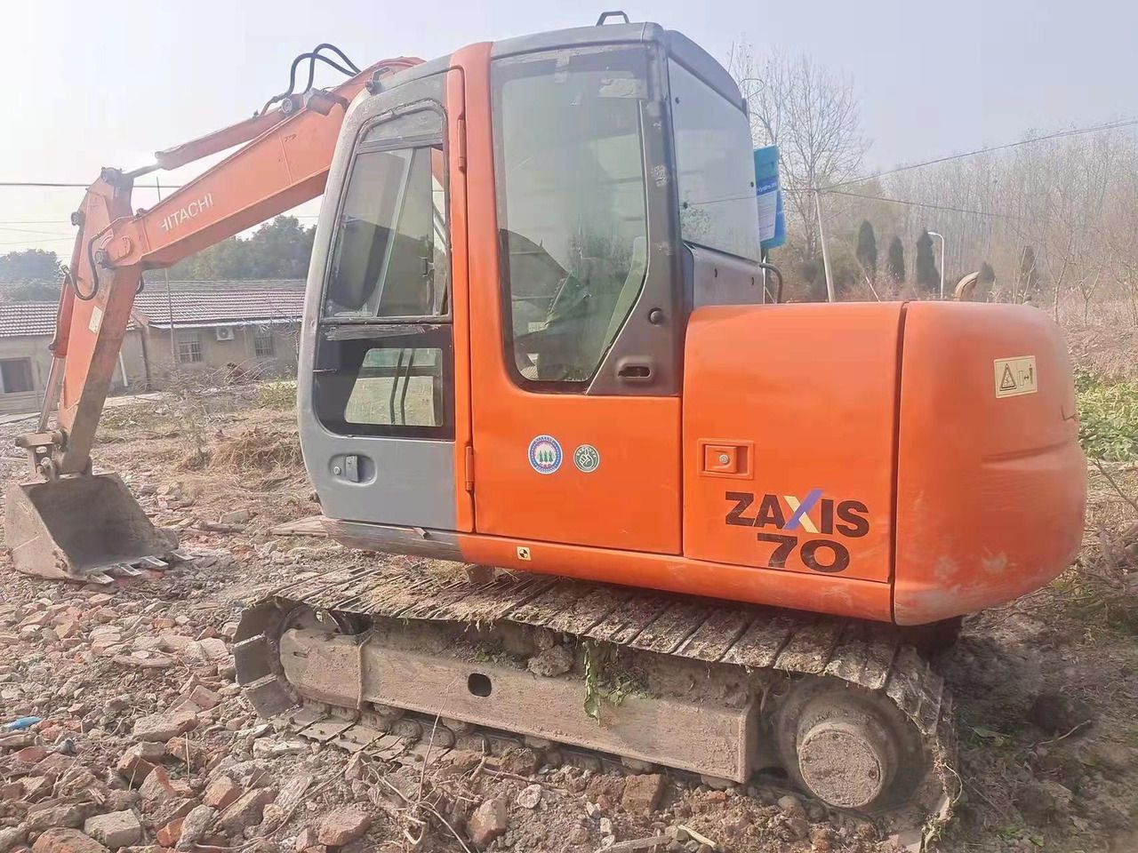 2016 Hitachi Zaxis 70 mini excavator, side view 2016 Hitachi Zaxis 70 mini excavator, side view