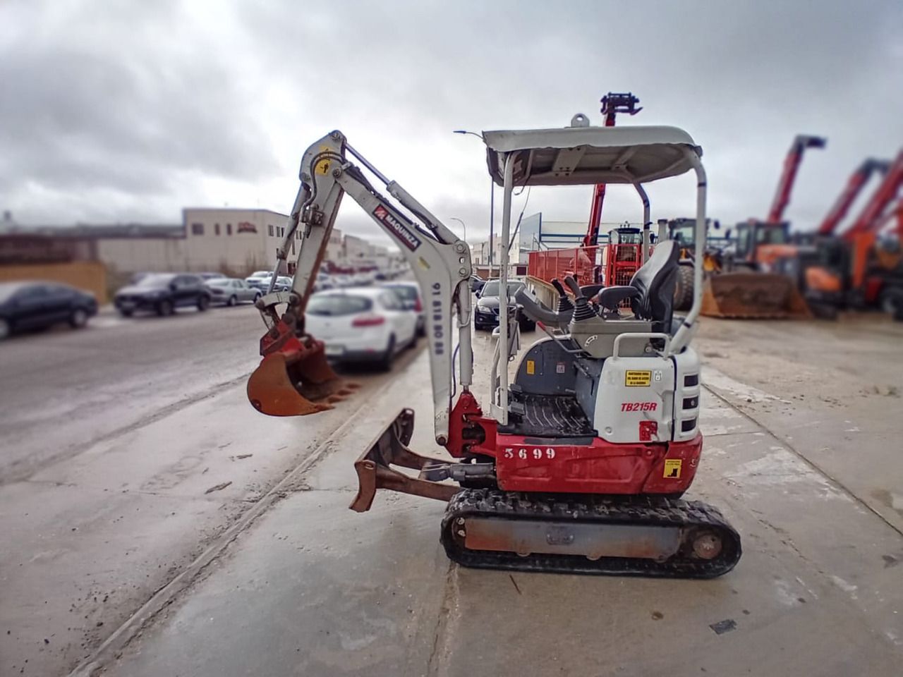 2019 Takeuchi TB215R mini excavator, side view 2019 Takeuchi TB215R mini excavator, side view