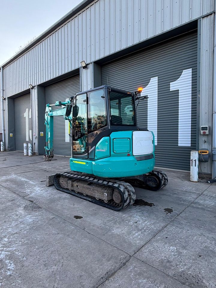 2021 Kobelco SK45SRX-6E mini excavator, rear three-quarter view