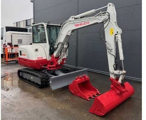 2021 Takeuchi TB240 crawler excavator, side view 2021 Takeuchi TB240 crawler excavator, side view