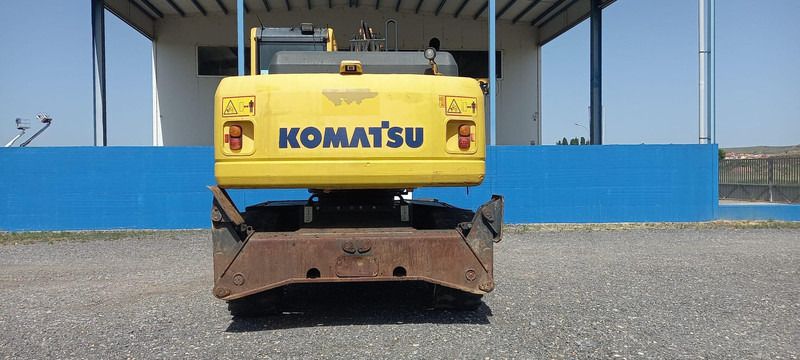 2016 Komatsu PW180-7EO wheel excavator, rear view 2016 Komatsu PW180-7EO wheel excavator, rear view