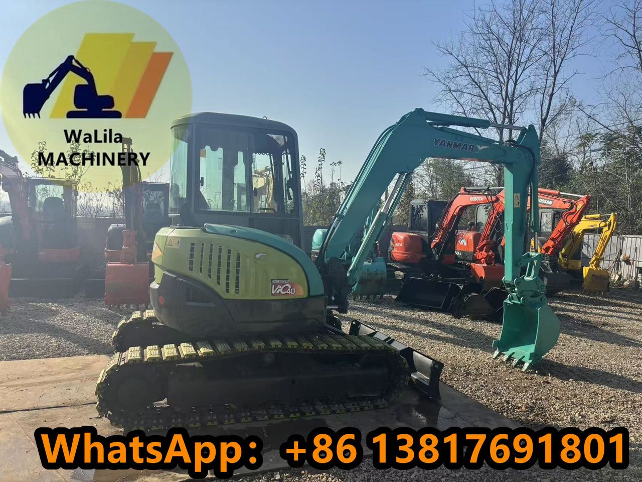 2023 Yanmar VIO40 mini excavator, side view 2023 Yanmar VIO40 mini excavator, side view