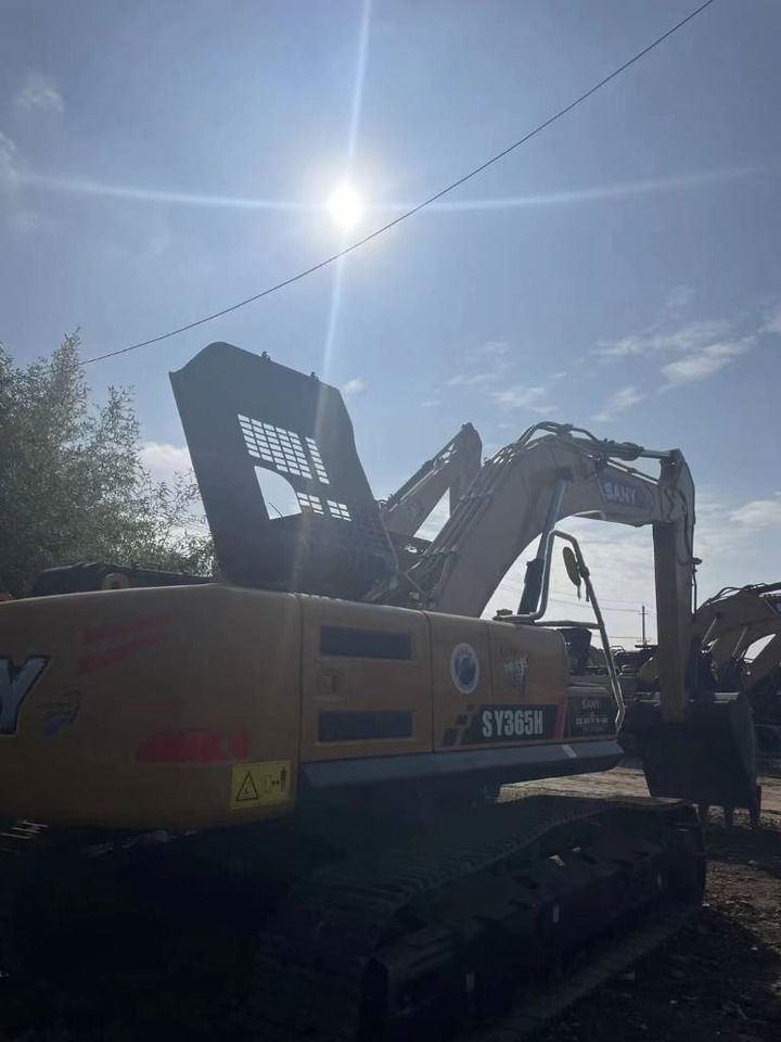 2024 Sany SY365H crawler excavator rear three-quarter view