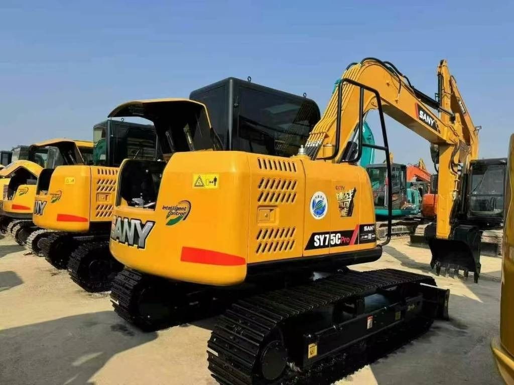 2024 Sany SY75C Pro mini excavator, rear three-quarter view 2024 Sany SY75C Pro mini excavator, rear three-quarter view