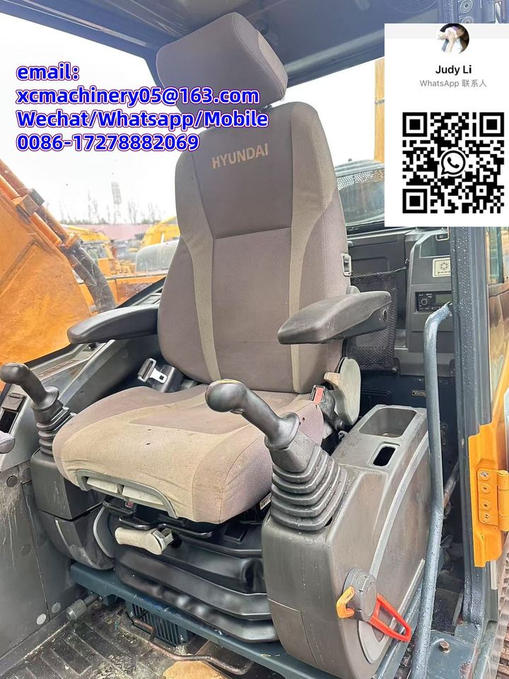 2020 Hyundai R305LC crawler excavator cab interior view
