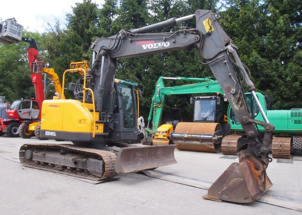 2010 Volvo ECR145D crawler excavator, side profile view