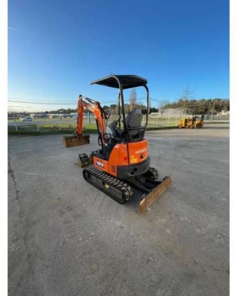 2019 Hitachi ZX19U-6 mini excavator, rear three-quarter view