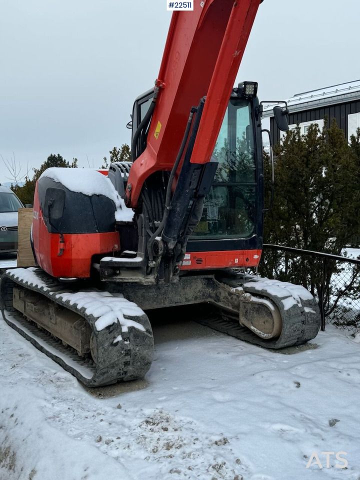 2018 Kubota KX080-4A crawler excavator, front three-quarter view 2018 Kubota KX080-4A crawler excavator, front three-quarter view
