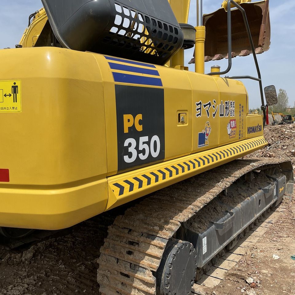 2022 Komatsu PC350-7 crawler excavator, rear three-quarter view 2022 Komatsu PC350-7 crawler excavator, rear three-quarter view