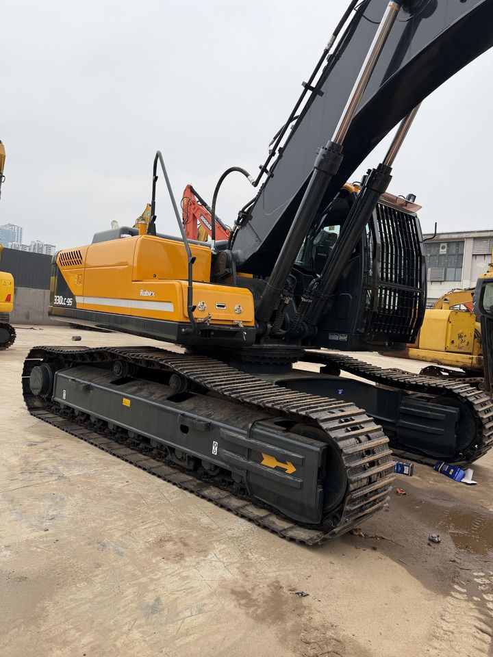 2024 Hyundai R330LC-9S crawler excavator, rear three-quarter view