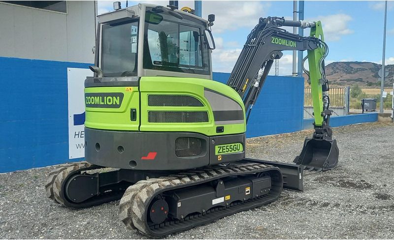 2025 Zoomlion ZE55GU mini excavator, rear three-quarter view 2025 Zoomlion ZE55GU mini excavator, rear three-quarter view