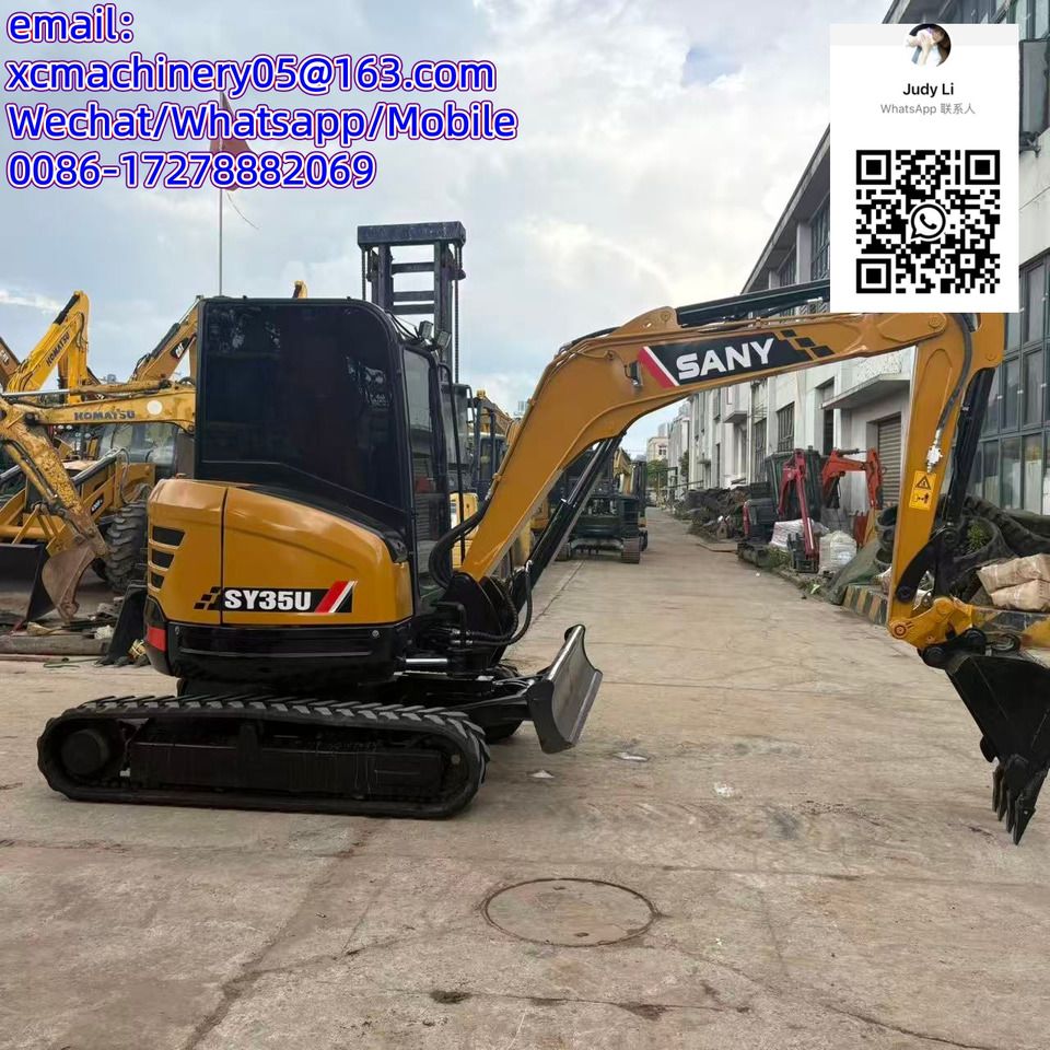 2024 Sany SY35U mini excavator, side view 2024 Sany SY35U mini excavator, side view