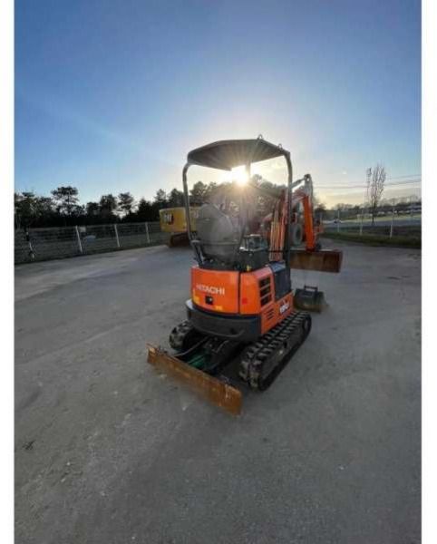 2019 Hitachi ZX19U-6 mini excavator, rear three-quarter view