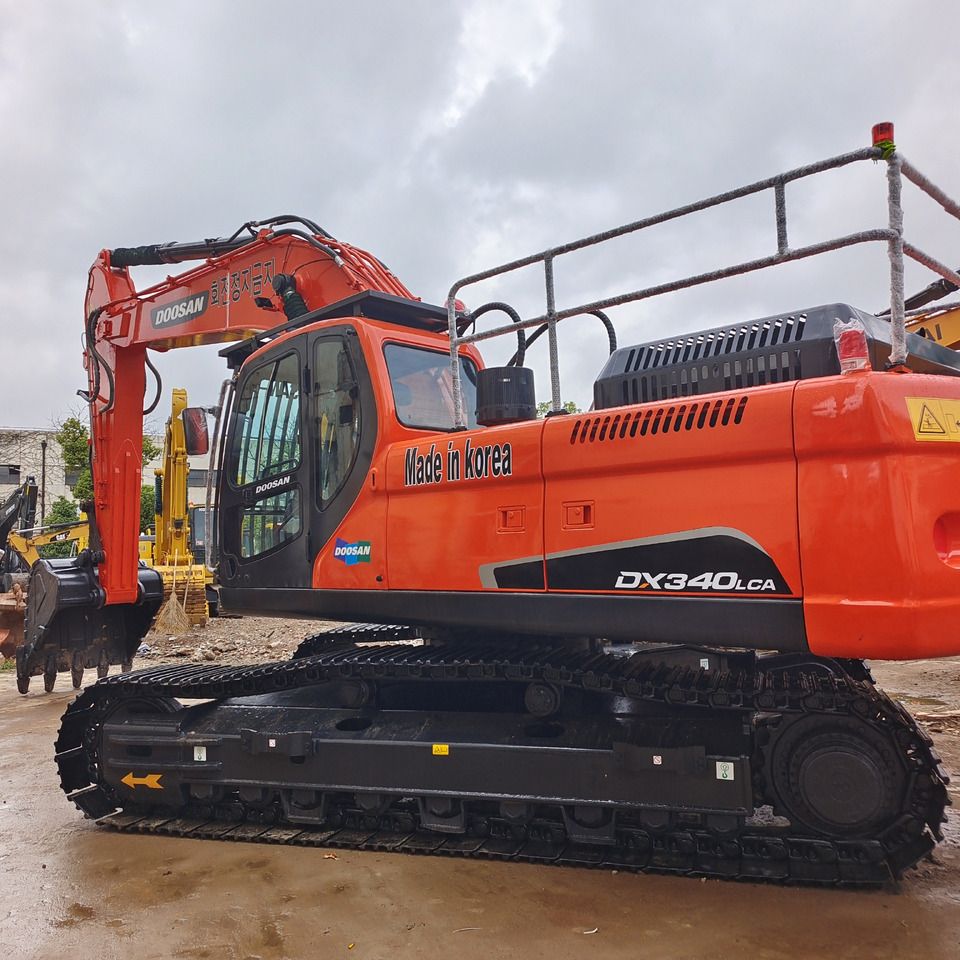 2024 Doosan DX340LCA crawler excavator side view