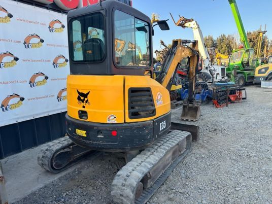 2016 Bobcat E35 mini excavator, rear three-quarter view 2016 Bobcat E35 mini excavator, rear three-quarter view