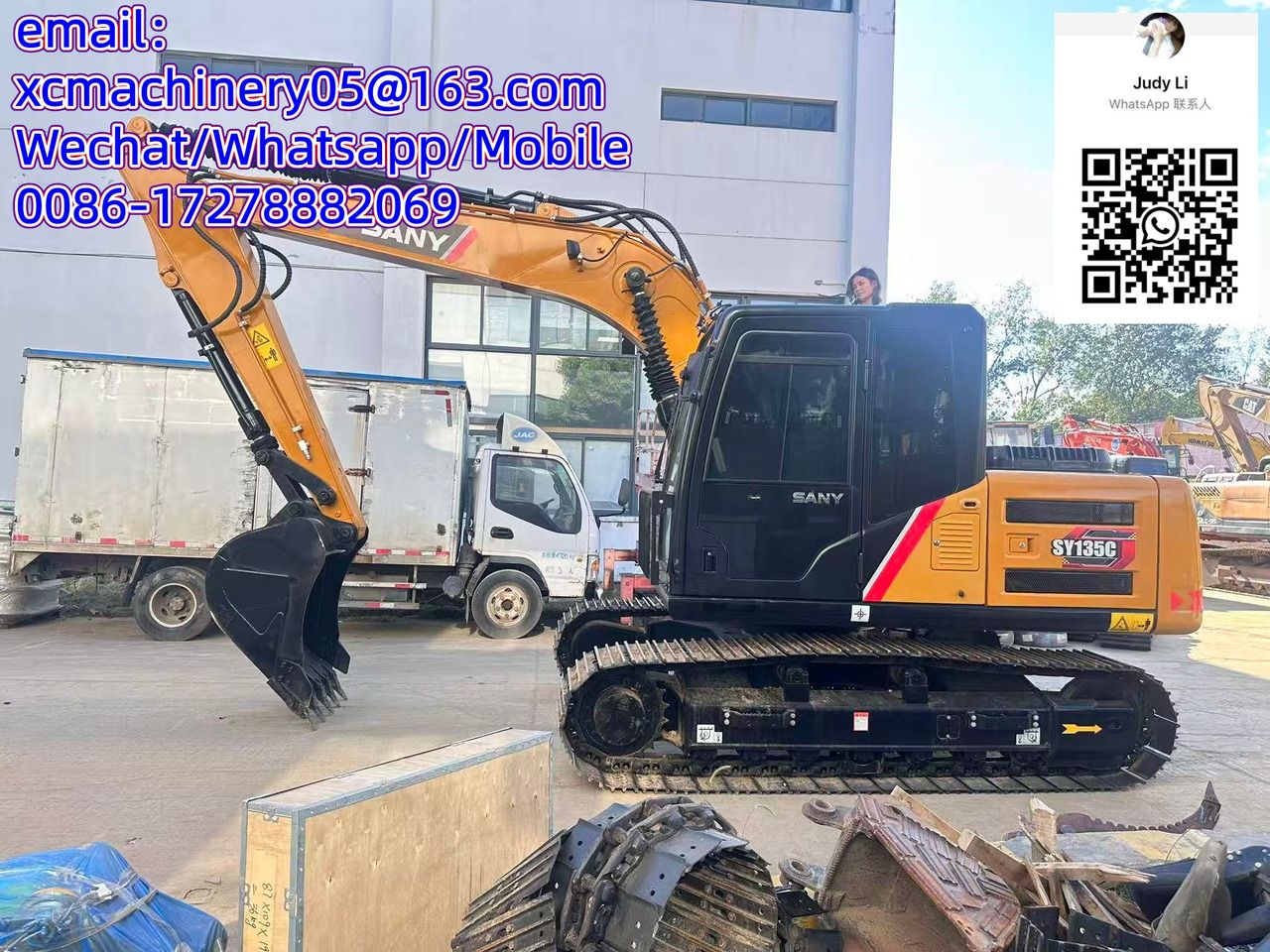 2023 Sany SY135C crawler excavator, side view 2023 Sany SY135C crawler excavator, side view