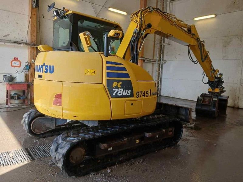 2018 Komatsu PC78US-10 mini excavator, rear three-quarter view 2018 Komatsu PC78US-10 mini excavator, rear three-quarter view
