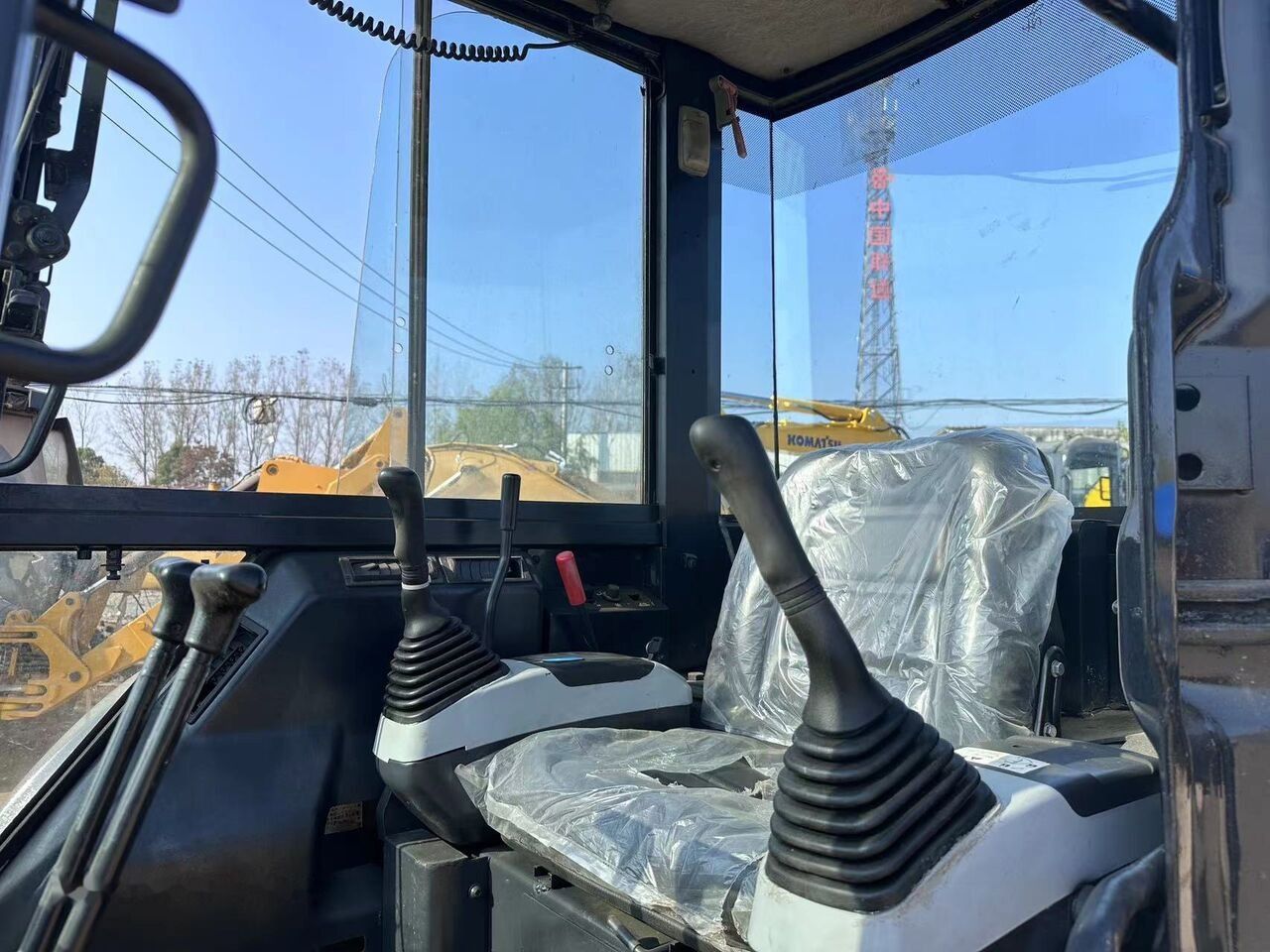 2021 Komatsu PC35 mini excavator operator cabin interior 2021 Komatsu PC35 mini excavator operator cabin interior