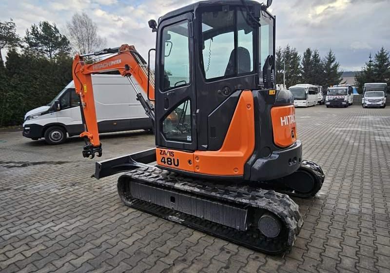2017 Hitachi ZX48U-5A crawler excavator, rear three-quarter view