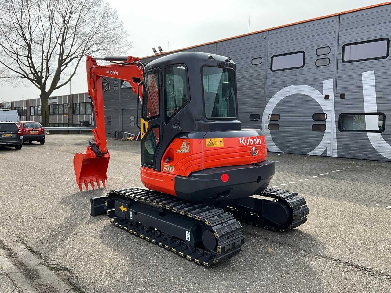 2012 Kubota KX161-3 mini excavator, rear three-quarter view