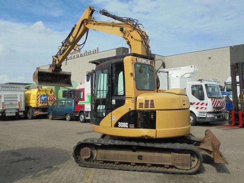 2008 Caterpillar 308C CR mini excavator, side view 2008 Caterpillar 308C CR mini excavator, side view