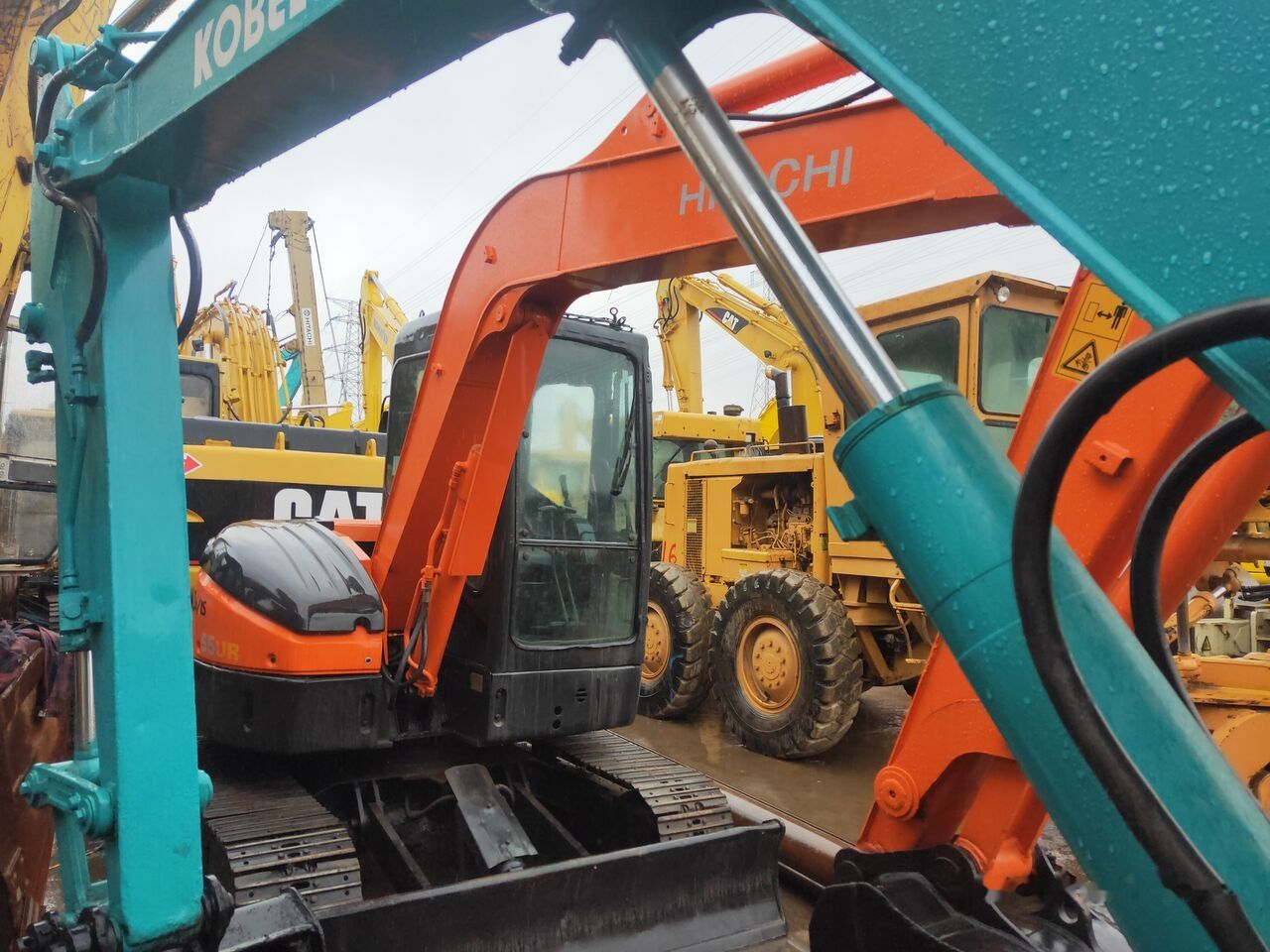 2019 Hitachi ZX55 mini excavator, side view