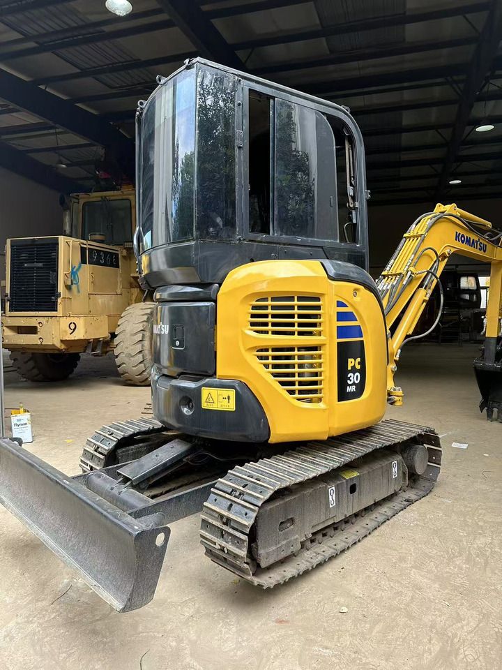 2015 Komatsu PC30MR mini excavator, rear three-quarter view