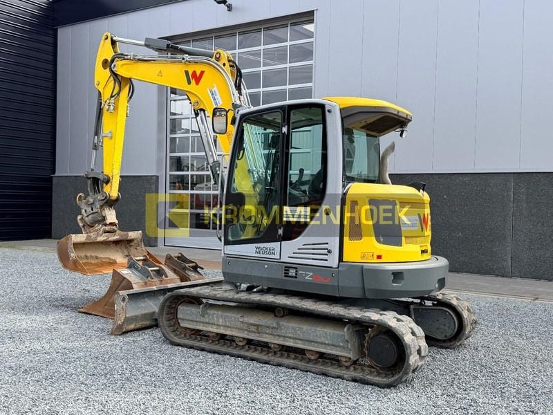 2022 Wacker Neuson EZ80 mini excavator, rear three-quarter view