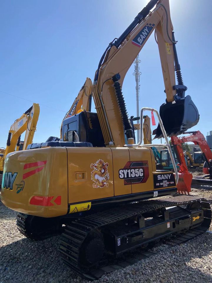 2023 Sany SY135C crawler excavator, rear three-quarter view