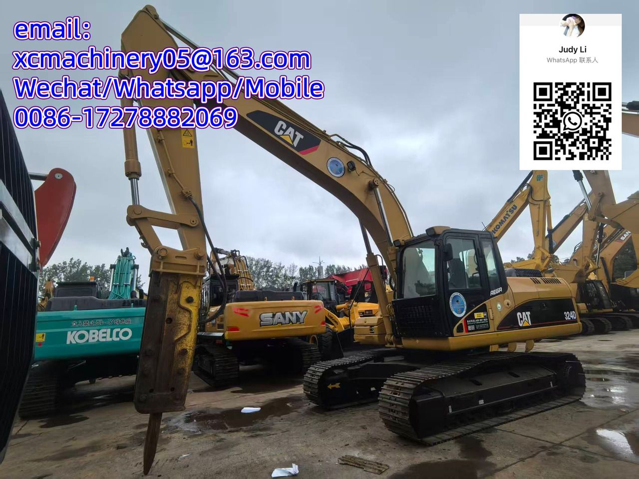 2021 Caterpillar 324D crawler excavator, front three-quarter view 2021 Caterpillar 324D crawler excavator, front three-quarter view