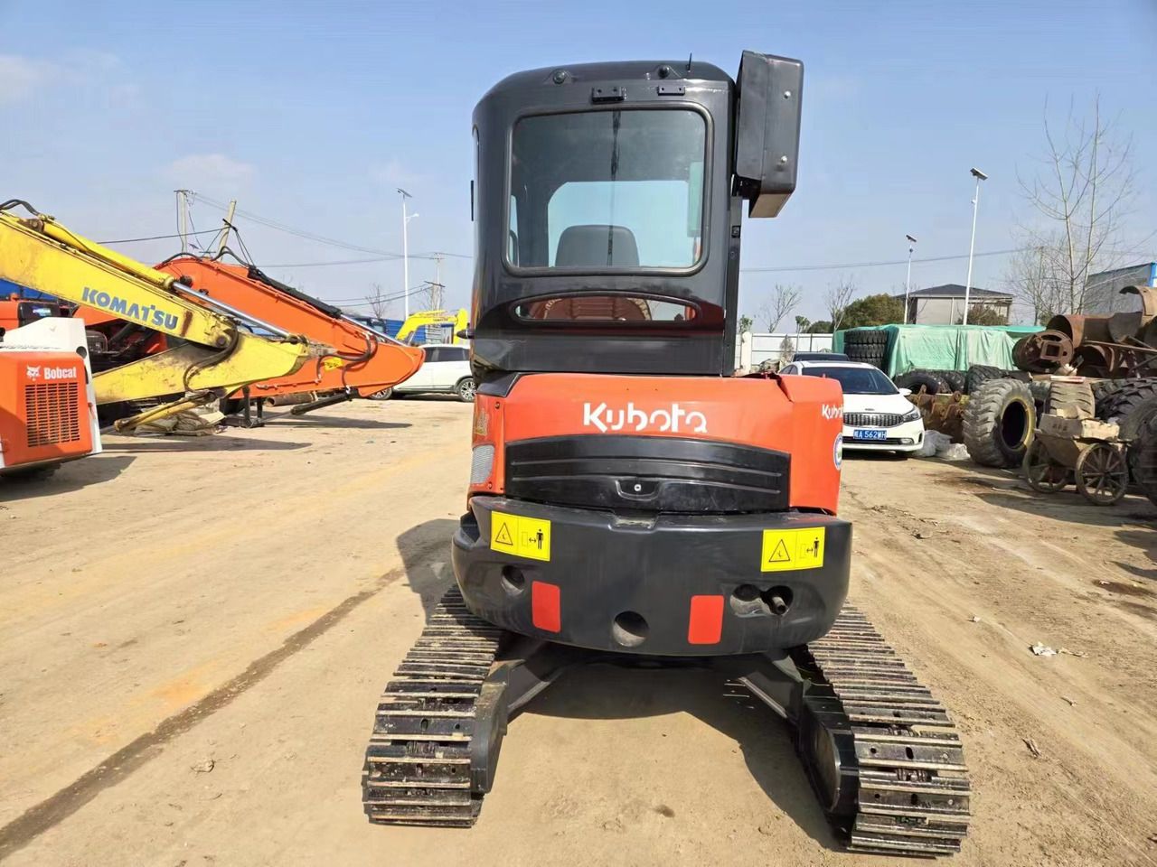 2023 Kubota U35 mini excavator, rear view 2023 Kubota U35 mini excavator, rear view