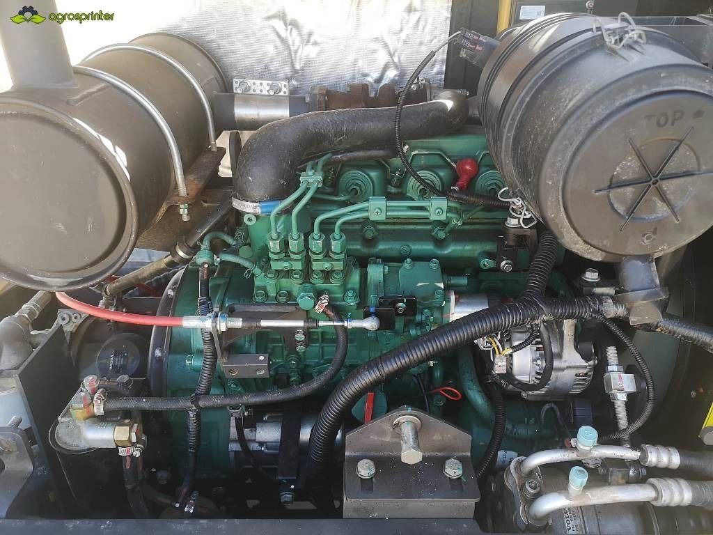 2020 Volvo EC55D mini excavator engine compartment view