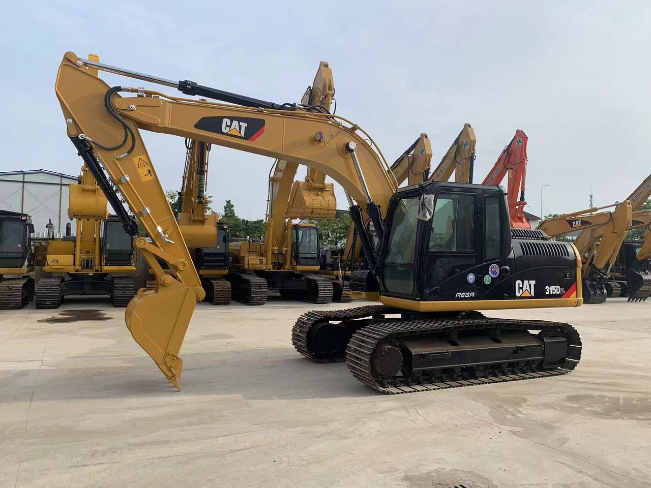 2023 Caterpillar 315DL crawler excavator, side profile view