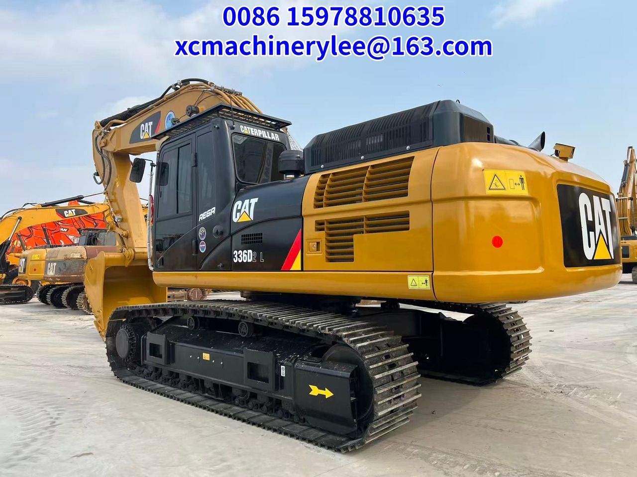 2024 Caterpillar 336D2 L crawler excavator, rear three-quarter view 2024 Caterpillar 336D2 L crawler excavator, rear three-quarter view