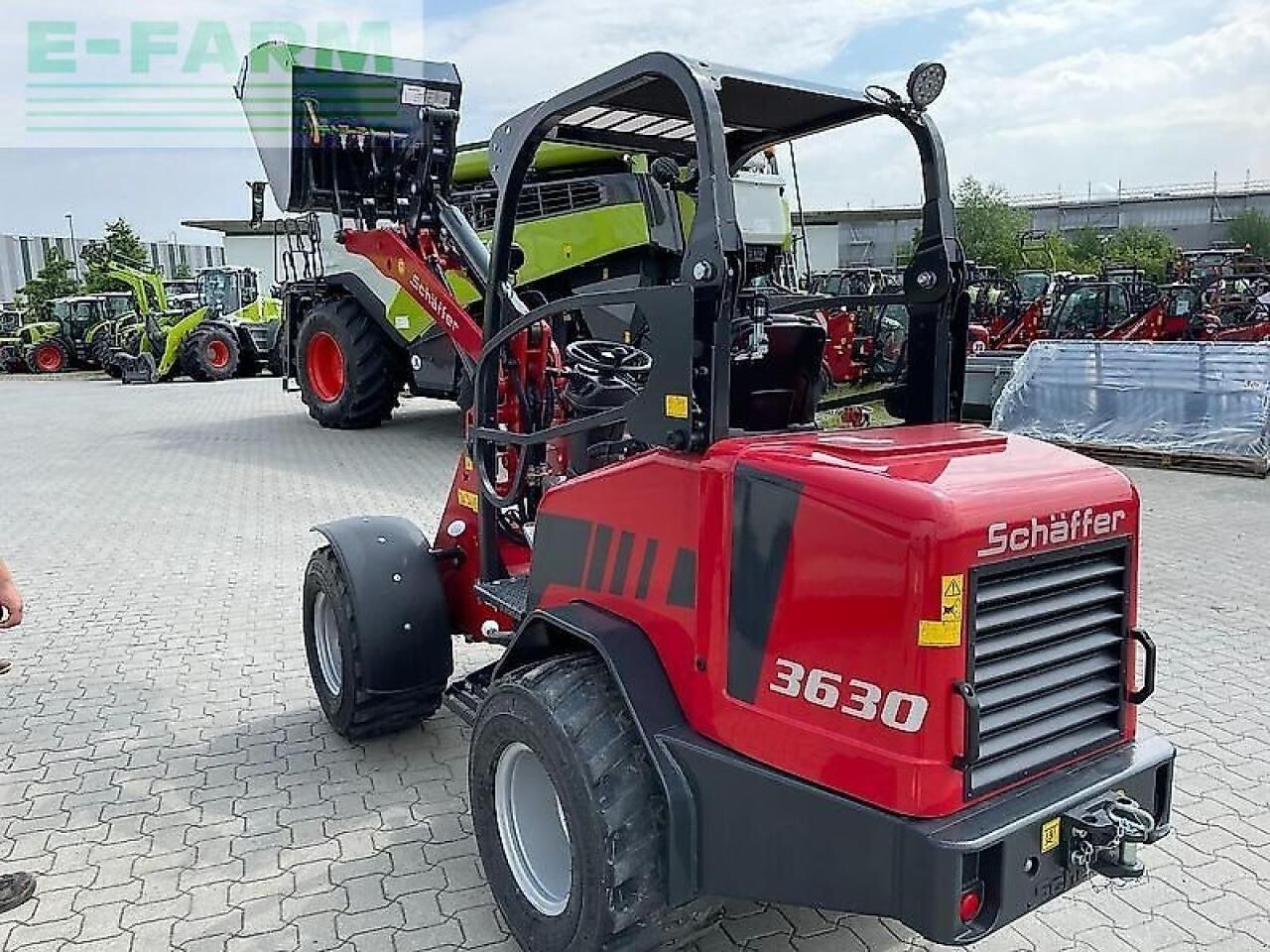 2023 Schäffer 3630 mini excavator, rear three-quarter view 2023 Schäffer 3630 mini excavator, rear three-quarter view