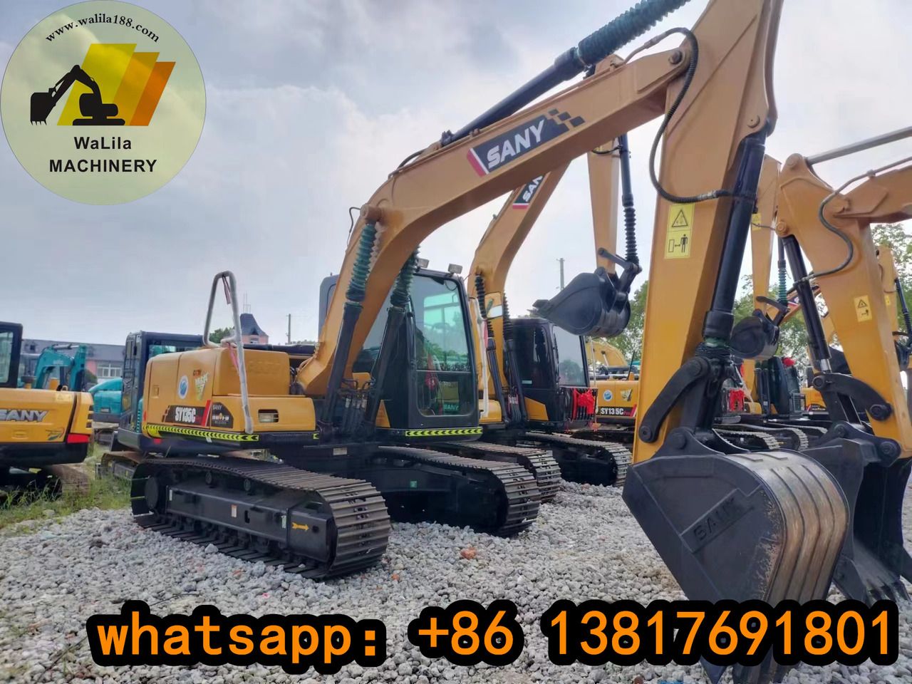 2023 Sany SY135C crawler excavator, side view 2023 Sany SY135C crawler excavator, side view