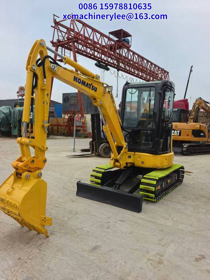 2024 Komatsu PC30MR mini excavator, front three-quarter view