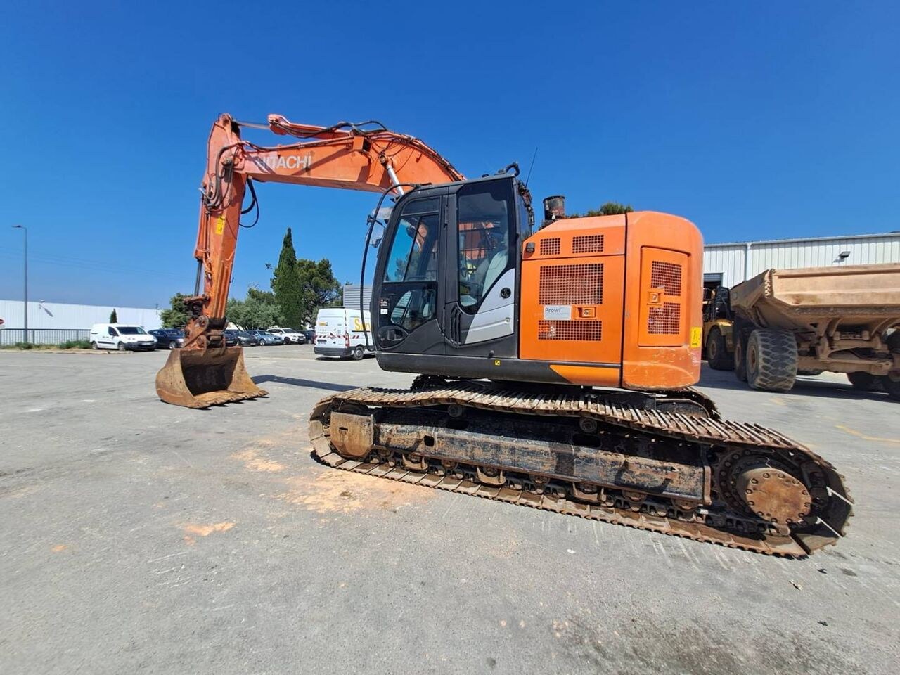 2019 Hitachi ZX225 crawler excavator side view 2019 Hitachi ZX225 crawler excavator side view