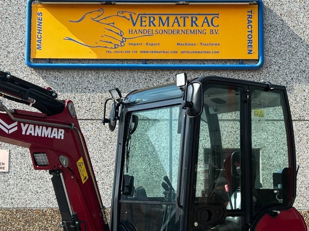 2022 Yanmar SV26 mini excavator cab and boom detail 2022 Yanmar SV26 mini excavator cab and boom detail