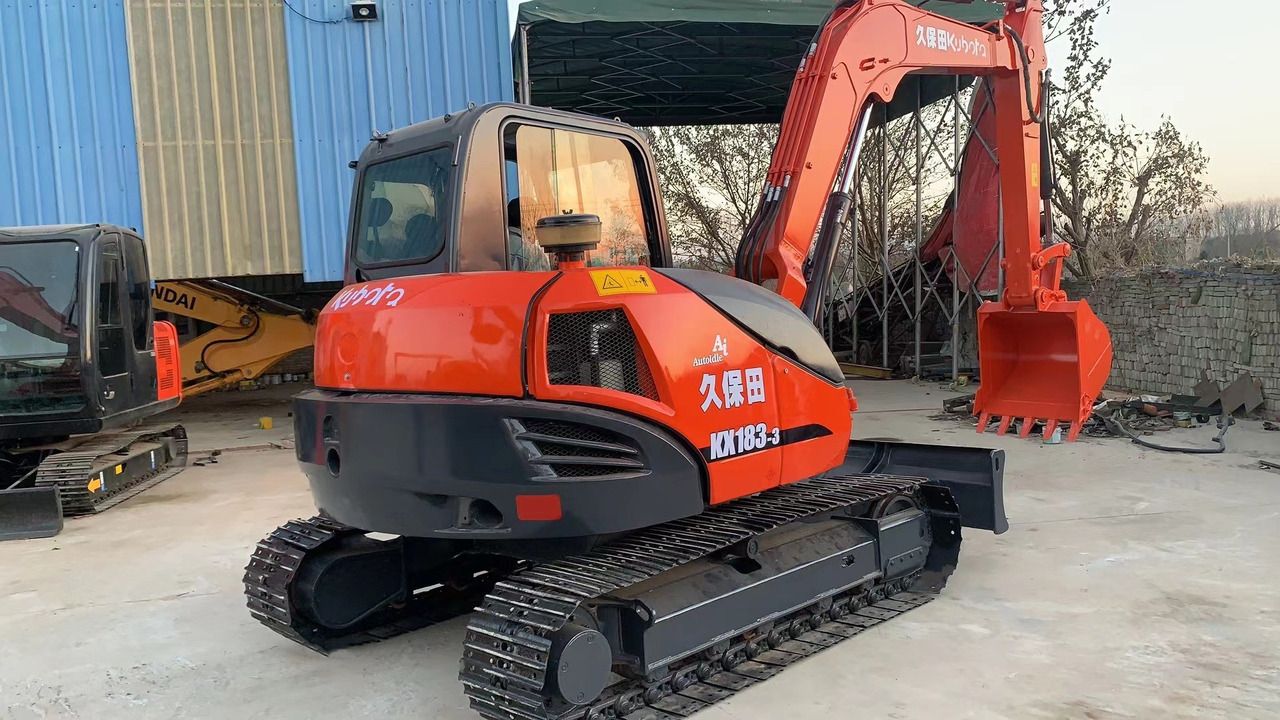2024 Kubota KX183-3 mini excavator, rear three-quarter view 2024 Kubota KX183-3 mini excavator, rear three-quarter view
