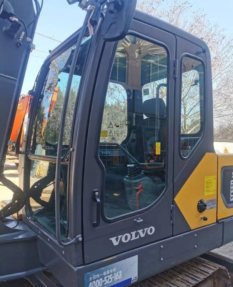2025 Volvo EC55 mini excavator cab side view 2025 Volvo EC55 mini excavator cab side view
