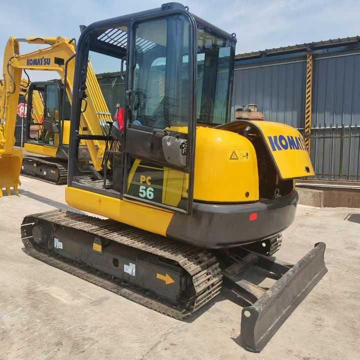 2022 Komatsu PC56 crawler excavator, rear three-quarter view 2022 Komatsu PC56 crawler excavator, rear three-quarter view