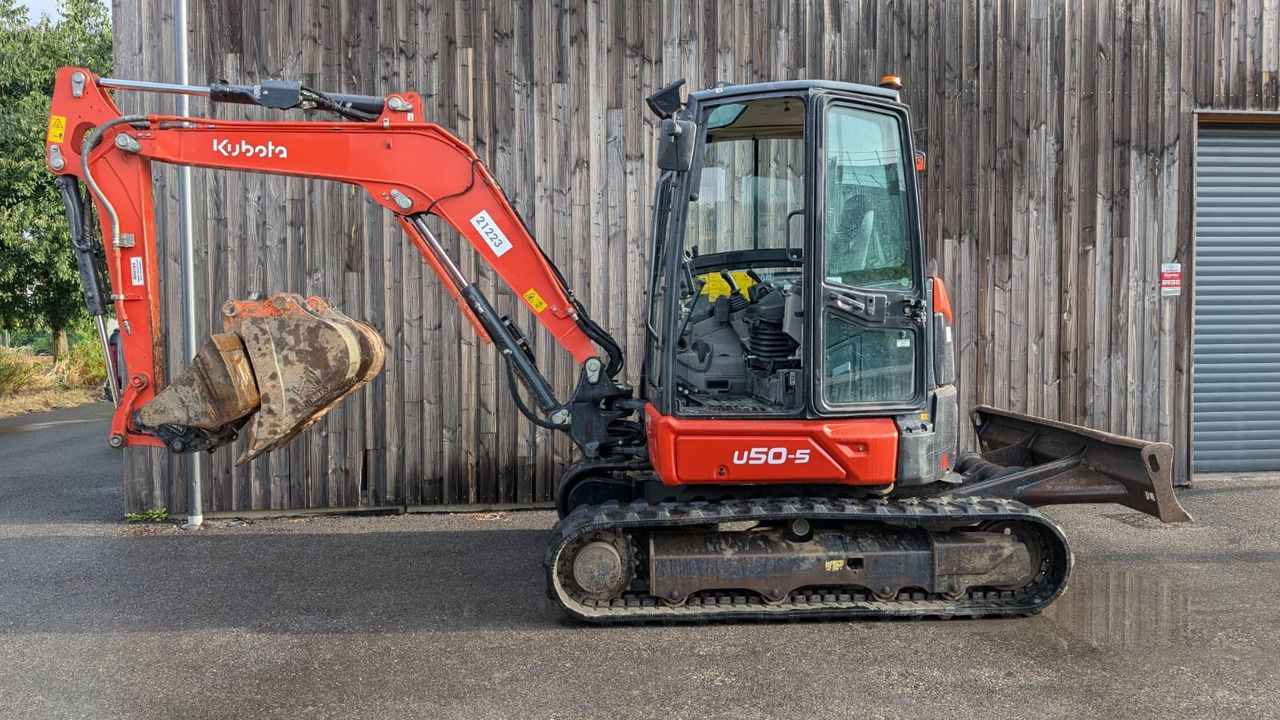 2021 Kubota U50-5 mini excavator, side view 2021 Kubota U50-5 mini excavator, side view