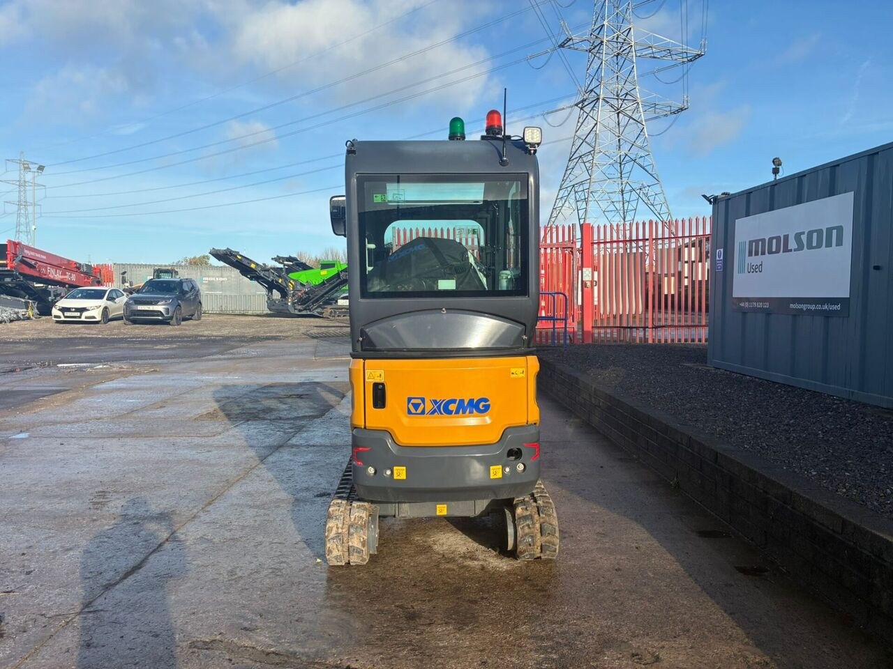 2024 XCMG XE20E mini excavator rear view